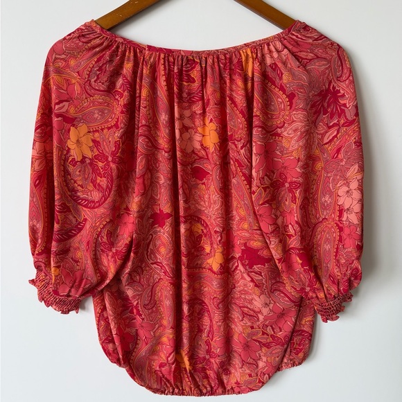 Evereve Paisley Boho Top - Picture 3 of 8